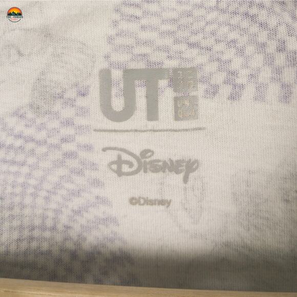 Uniqlo UT Disney Alice In Wonderland T-Shirt Purple White Short Sleeve Women's M - Picture 7 of 8